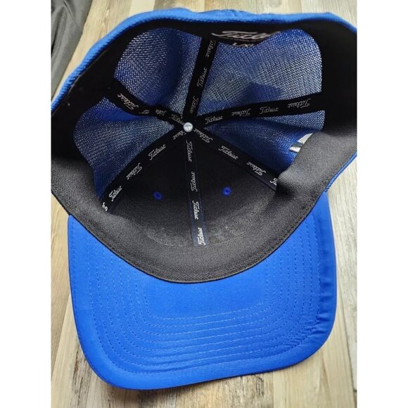 Titleist Tour Performance Mesh Hat Pro V1 FootJoy Royal Blue Flex SMALL/MEDIUM - Picture 6 of 8